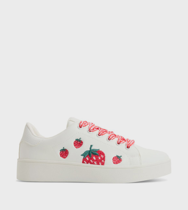 KALINAAA Printed Lace-Up Sneakers