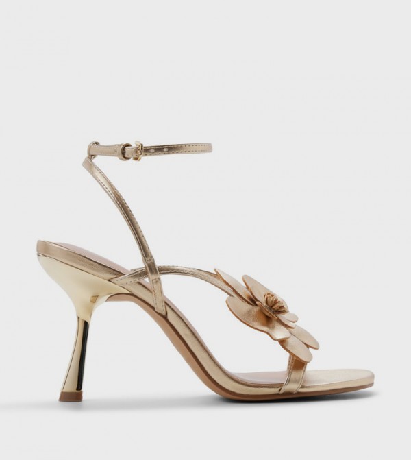 KALYAA Ankle Strap Heel Sandals