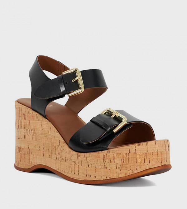 KAMIA Open Toe Wedge Sandals
