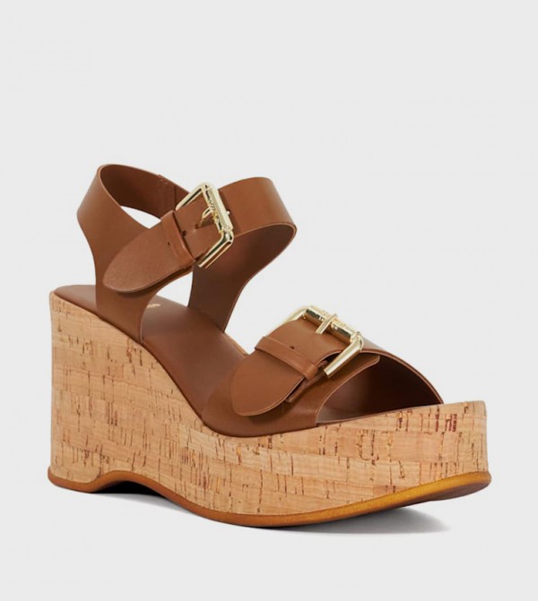 KAMIA Open Toe Wedge Sandals
