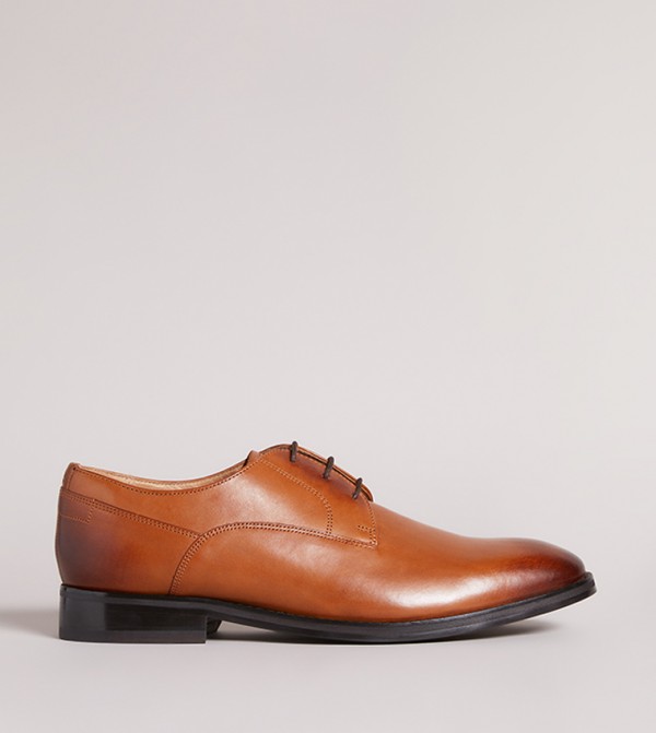 Buy Ted Baker KAMPTEN Leather Derby Shoes In Tan 6thStreet UAE