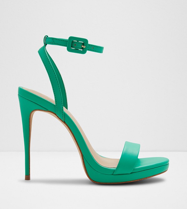 Mint green high heels 2025