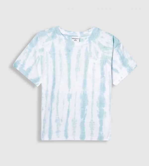 Tie-Dye Printed Crew Neck T-Shirt