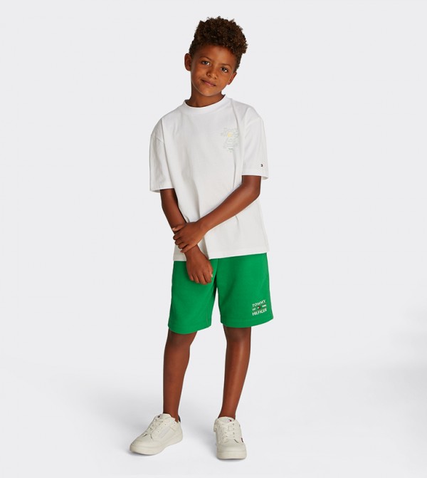 Back Printed Crew Neck T-Shirt