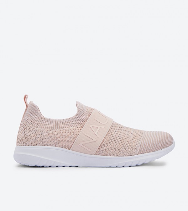 Buy Nautica Brand Tape Details Athletic Shoes Slip Ons Blush In Blush 6thStreet UAE