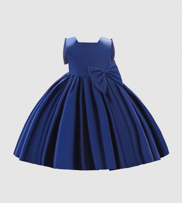 Kiana Solid Party Midi Dress