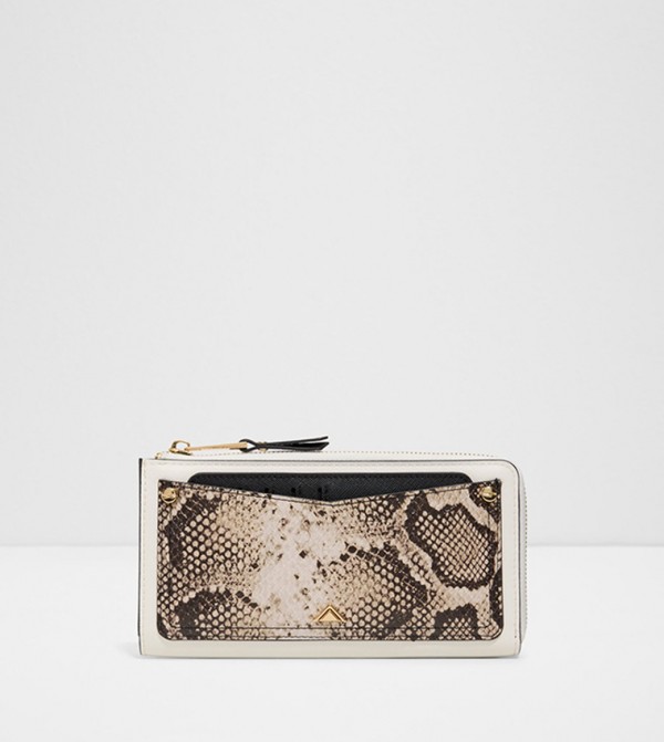 KEDOREVETH Snakeskin Zip-Around Wallet