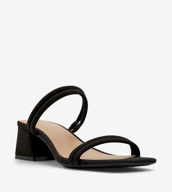 KEELAY Open Toe Block Heel Sandals