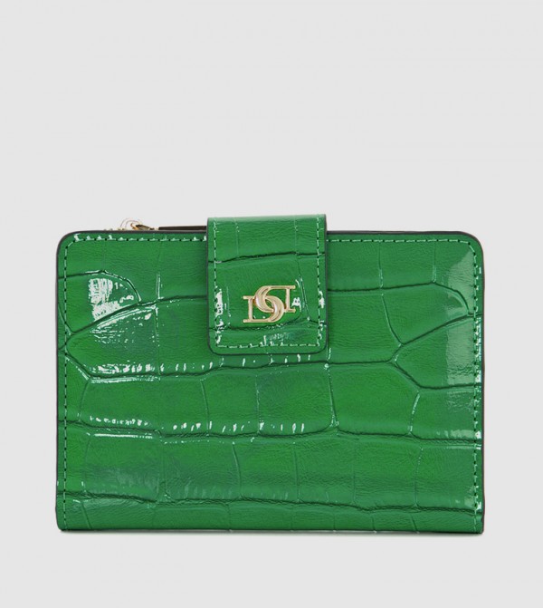 Buy Guess Logo Detail Wallet With Sling In Green | 6thStreet UAE