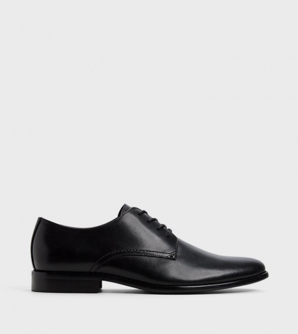 KHAL Textured Lace-Up Derby Shoes
