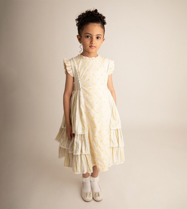 Embroidered Layered Dress