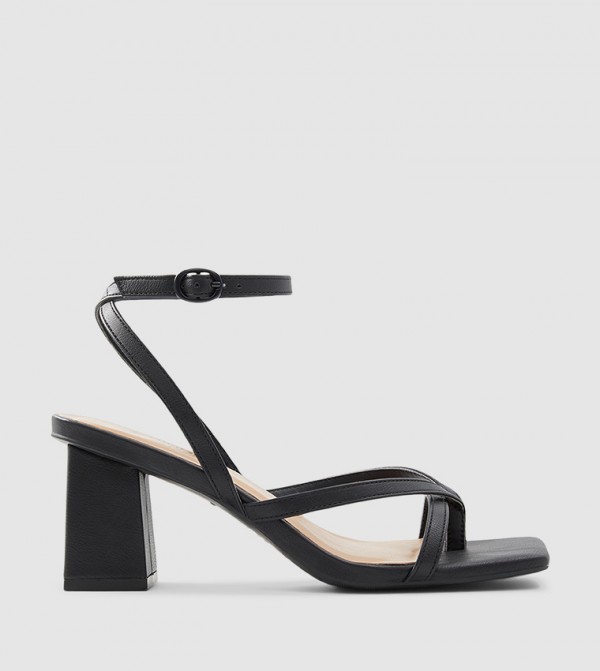 Buy Call It Spring Kianna Block Heel Sandal In Black | 6thStreet UAE