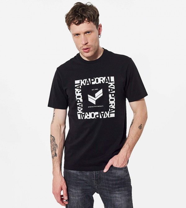 Printed Crew Neck Organic Cotton T-Shirt