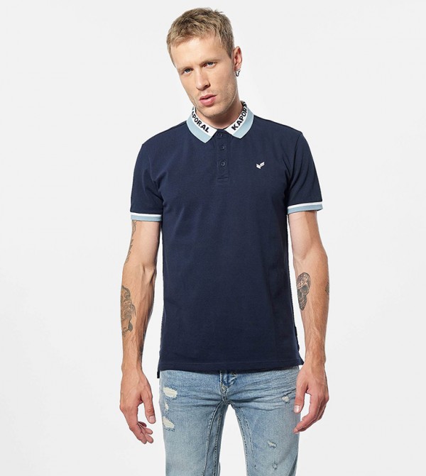 Logo Detail Short Sleeves Polo T-Shirt