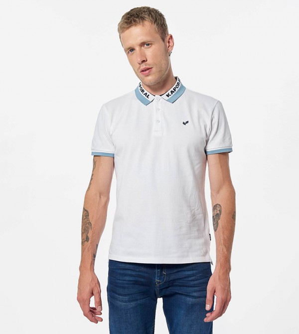 Logo Detail Short Sleeves Polo T-Shirt
