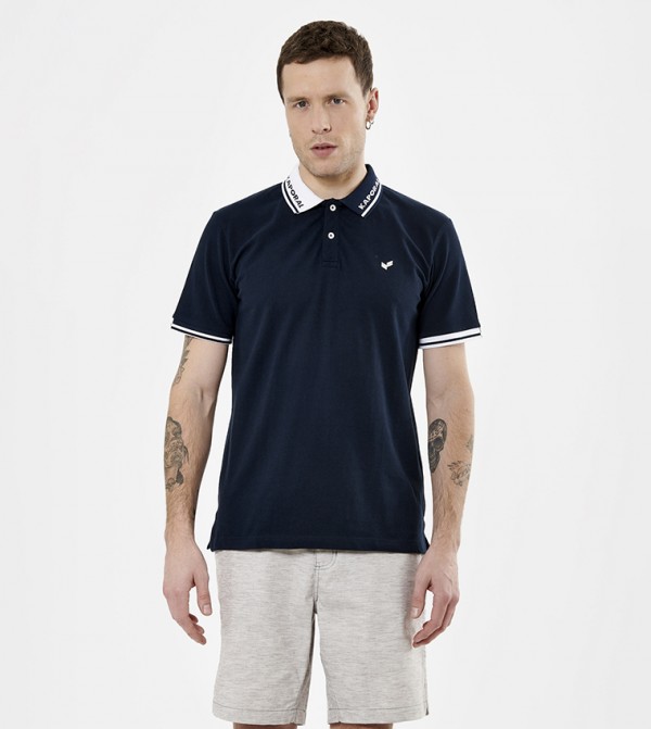 Logo Detail Short Sleeves Polo T-Shirt