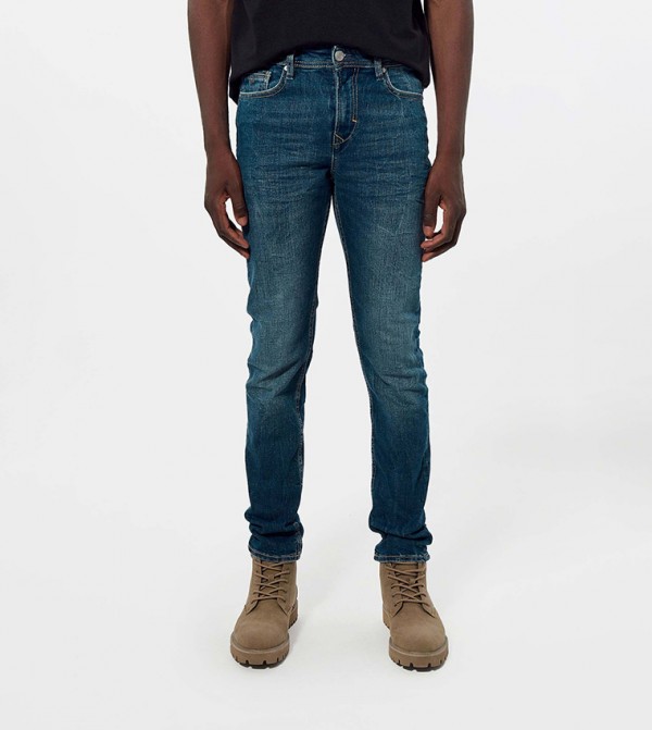 Mid-Rise Skinny Fit Jeans