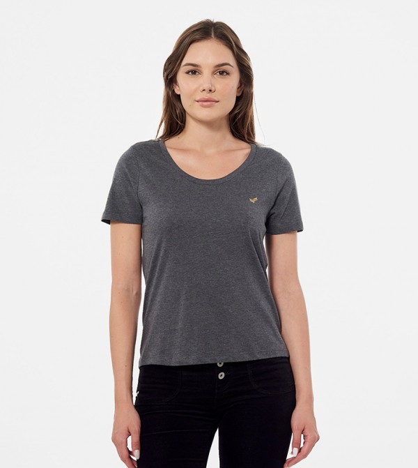 Logo Embroidered Short Sleeves T-Shirt