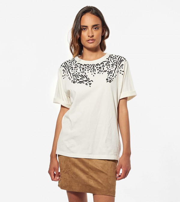 Sequined Short Sleeves T-Shirt