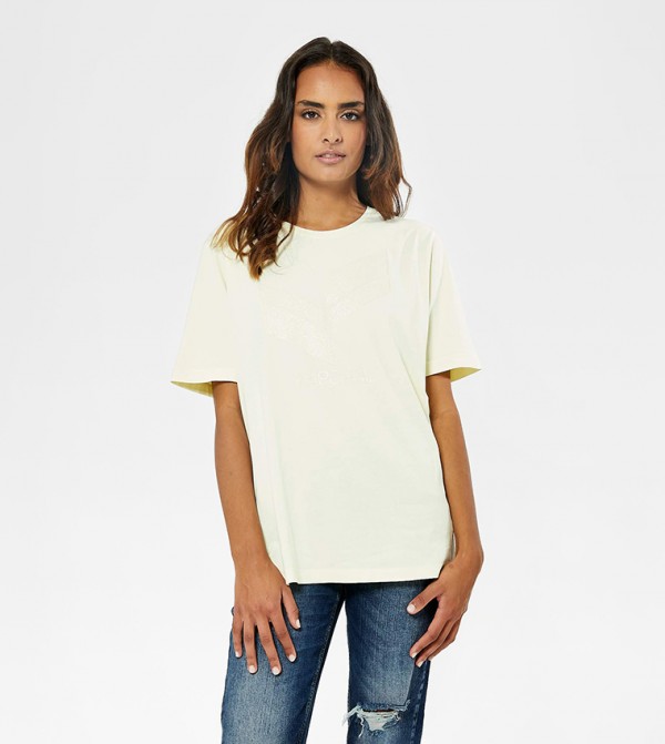 Logo Printed Sleeves T-Shirt