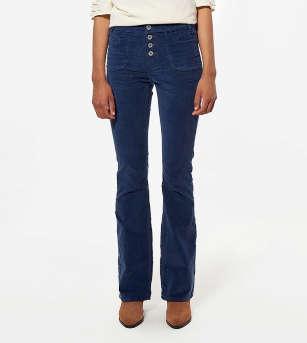 Washed High Waist Bootcut Jeans