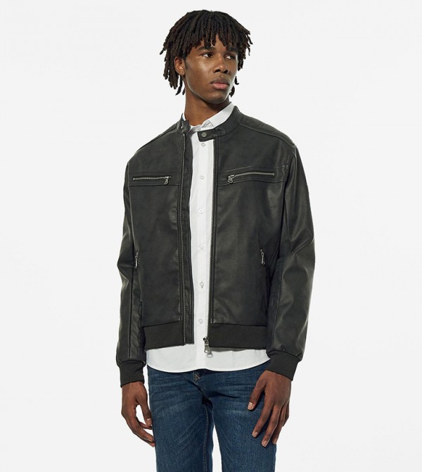 Buy Calvin Klein Suede Hero Bomber Jacket In Brown 6thStreet UAE