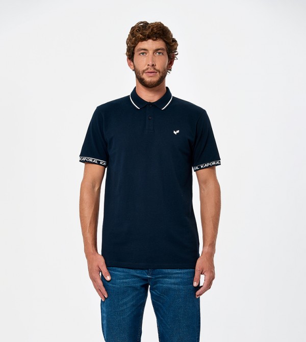 Logo Detail Short Sleeves Polo T-Shirt