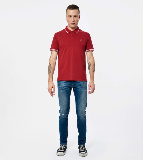 Logo Detail Short Sleeves Polo T-Shirt