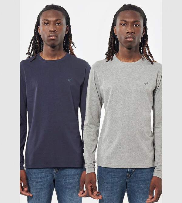 Pack of 2 Crew Neck Slim Fit T-Shirts