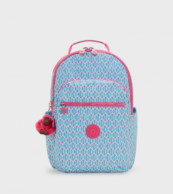 SEOUL Printed Zippered Backpack