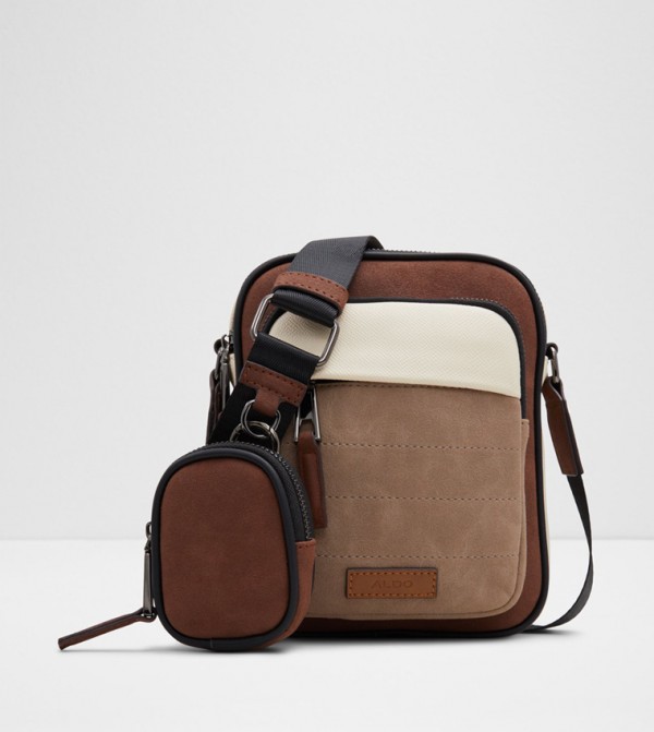 KRILL Color Block Reporter Bag with Coin Pouch