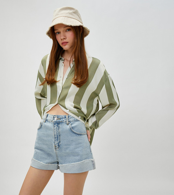 Stripped Long Sleeves Shirt