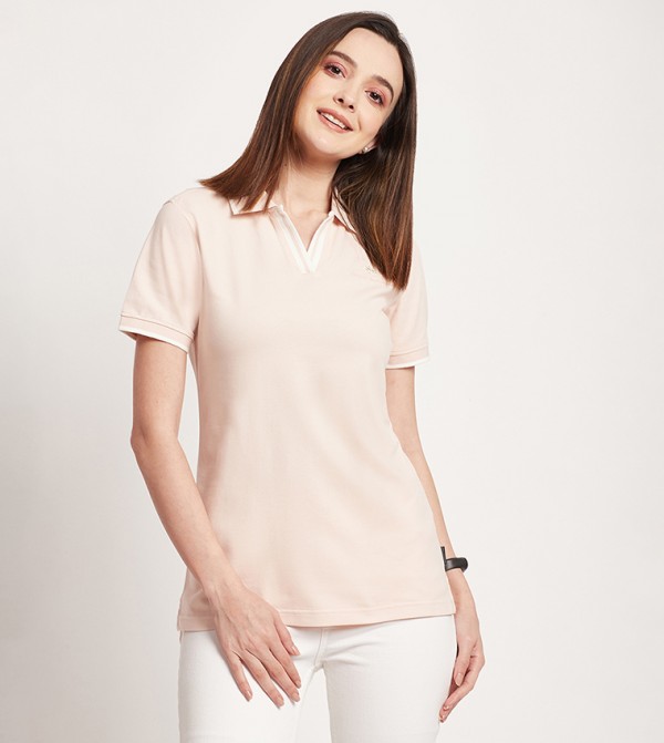 Logo Detail Short Sleeves Polo T-Shirt