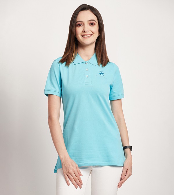 Logo Detail Short Sleeves Polo T-Shirt
