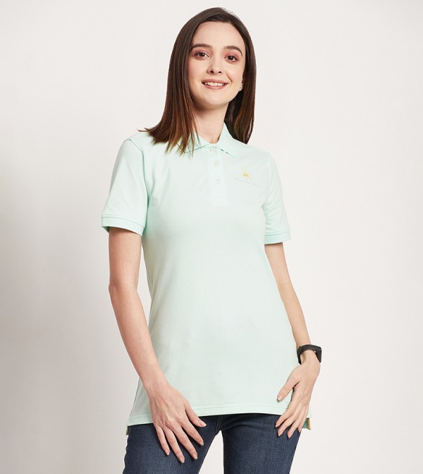 Logo Detail Short Sleeves Polo T-Shirt