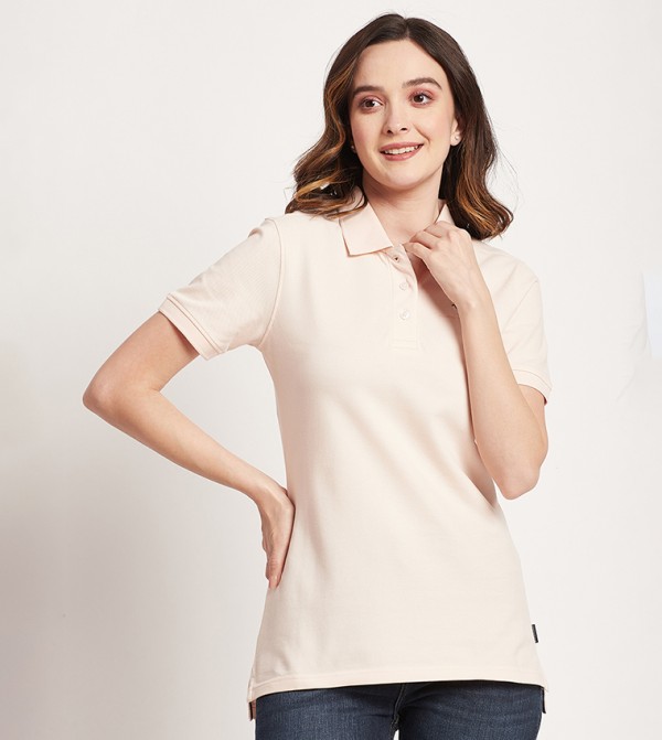 Logo Detail Short Sleeves Polo T-Shirt