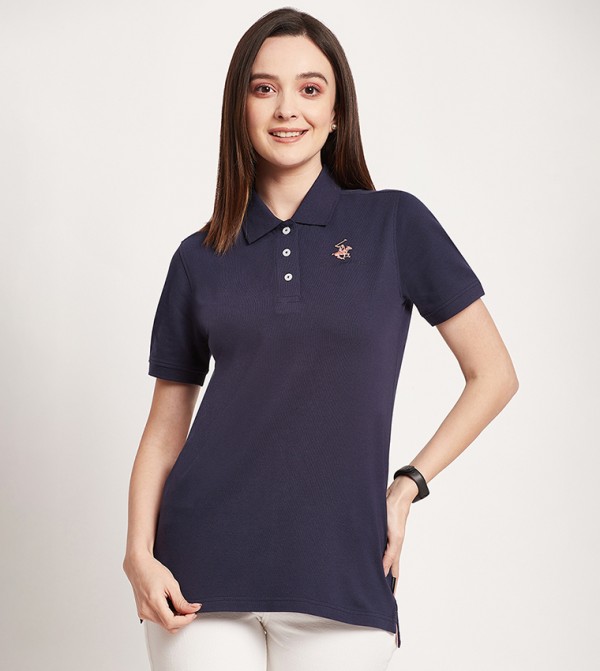 Logo Detail Short Sleeves Polo T-Shirt