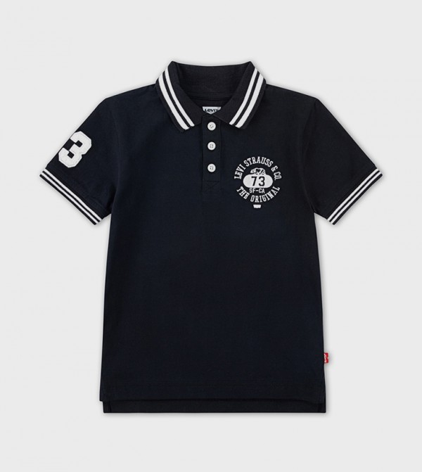 Embroidered Short Sleeves Polo T-Shirt