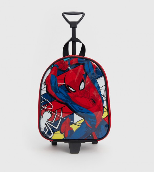 Spider-Man Printed Trolley Backpack