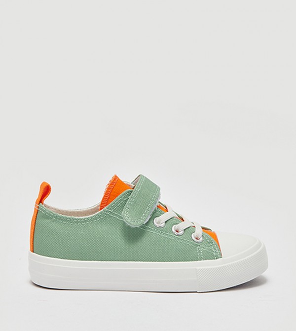 Round Toe Velcro Closure Sneakers