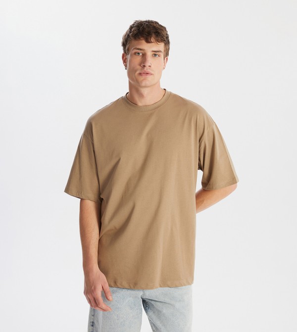 Solid Short Sleeves Oversized T-Shirt