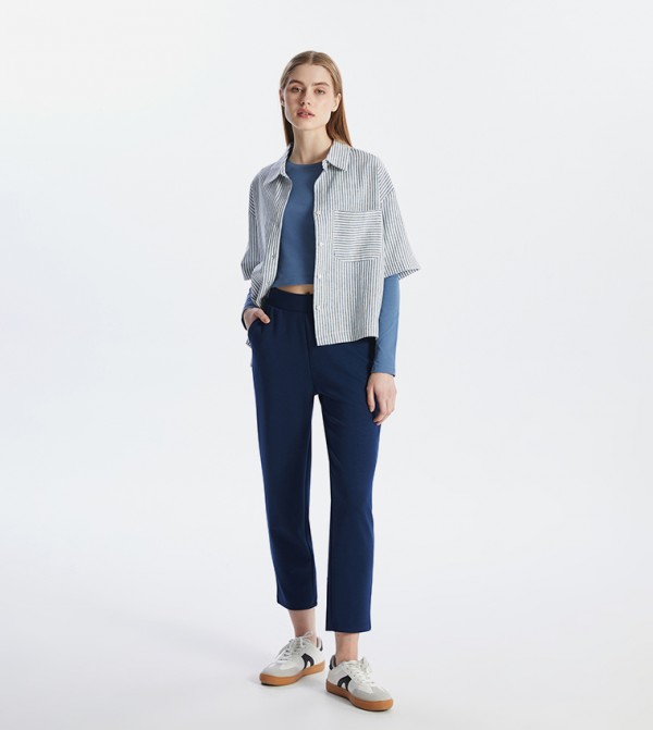Drawstring Waist Sweatpants