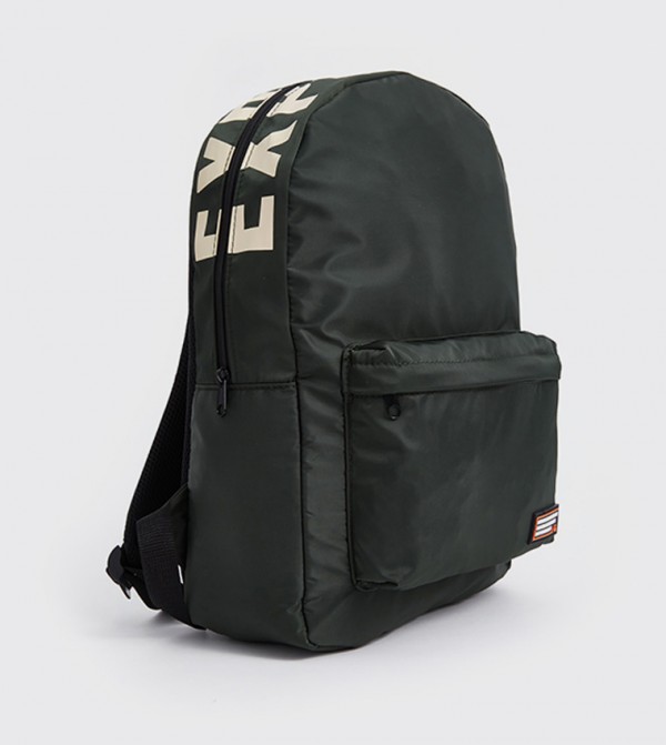 Printed Backpack with Laptop Compartment