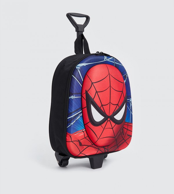 Spider-Man Printed Trolley Backpack