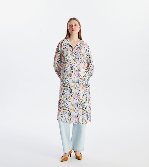 Patterned Oversized Tunic