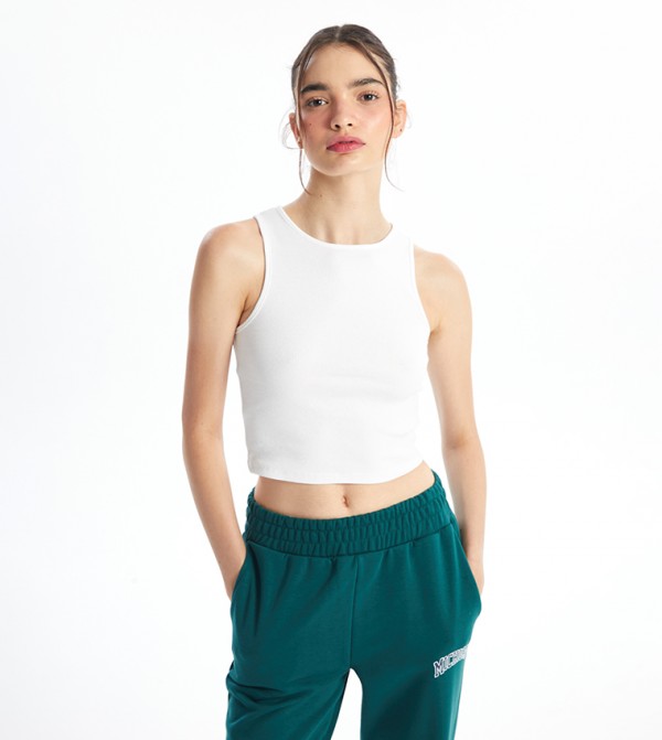 Crew Neck Crop Top