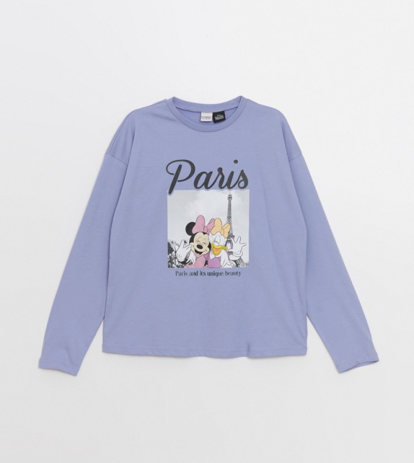 Minnie Mouse Printed Long Sleeves T-Shirt