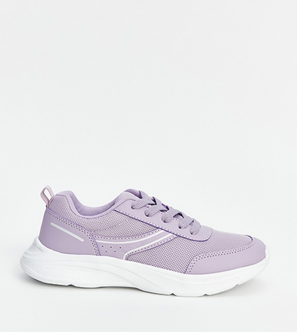 Round Toe Lace-Up Sneakers
