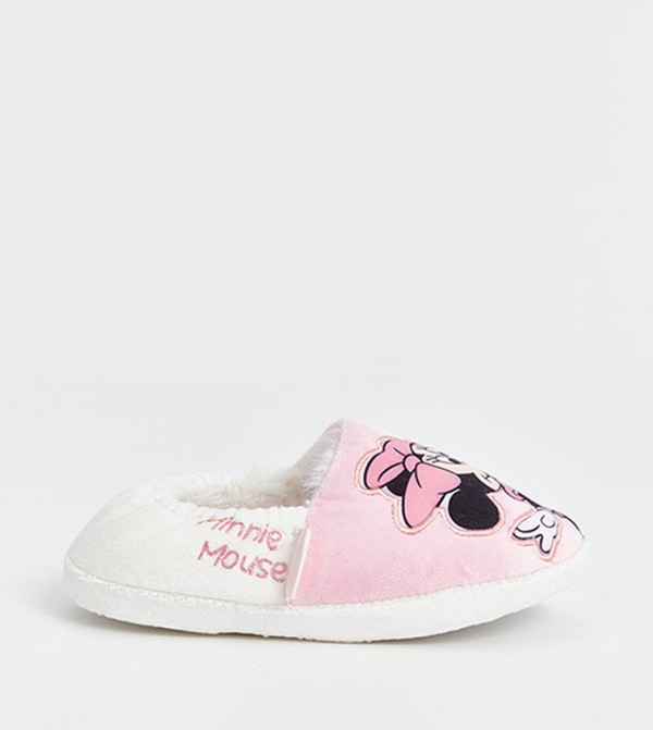 Minnie Mouse Embroidered Home Shoes