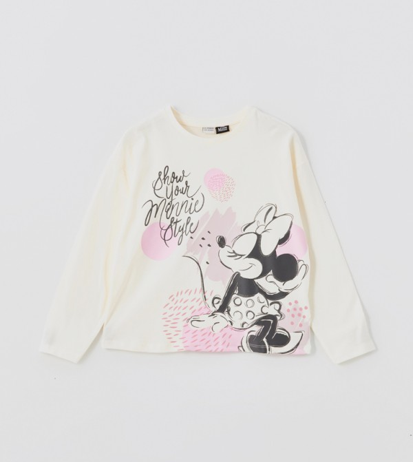 Minnie Mouse Printed Long Sleeves T-Shirt